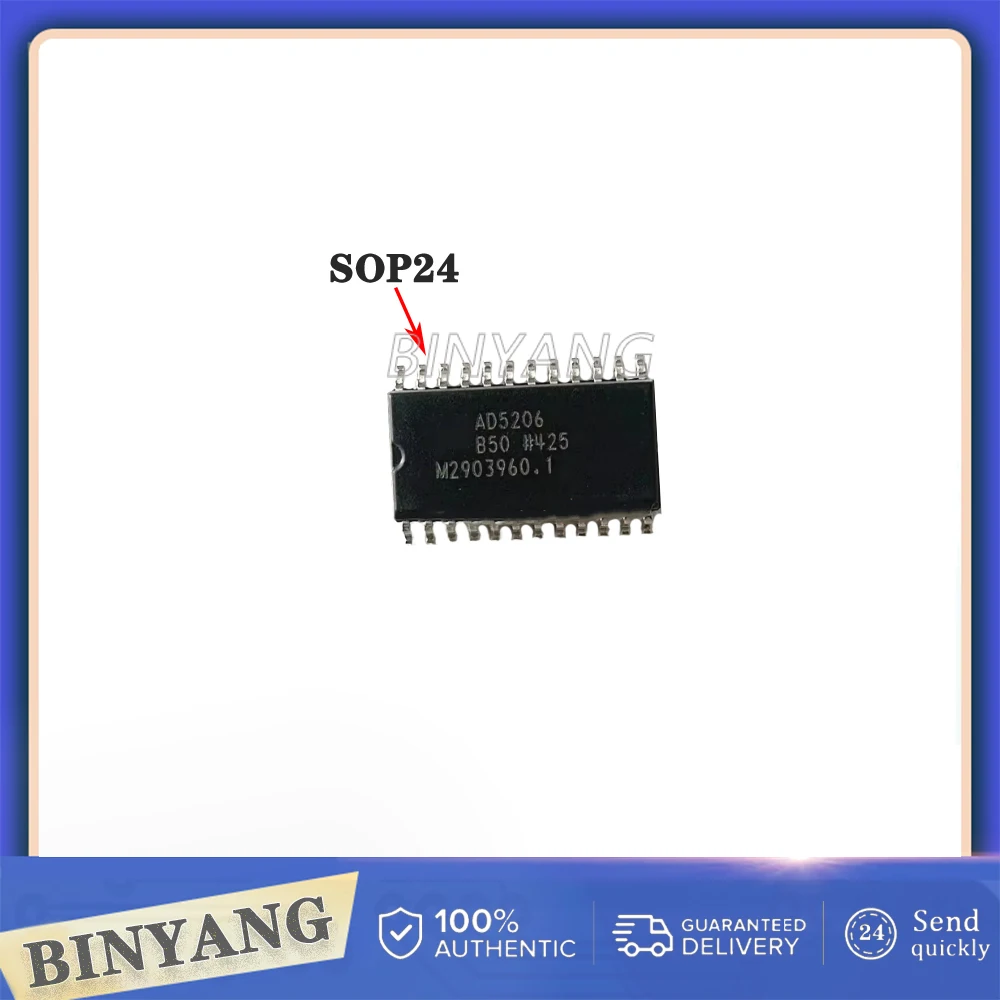 

1 шт./лот AD5206BRZ50 AD5206 SOP24 100% новые импортные оригинальные микросхемы Быстрая доставка