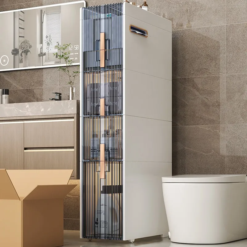 

Toilet crevice storage cabinet free installation bathroom rack toilet toilet
