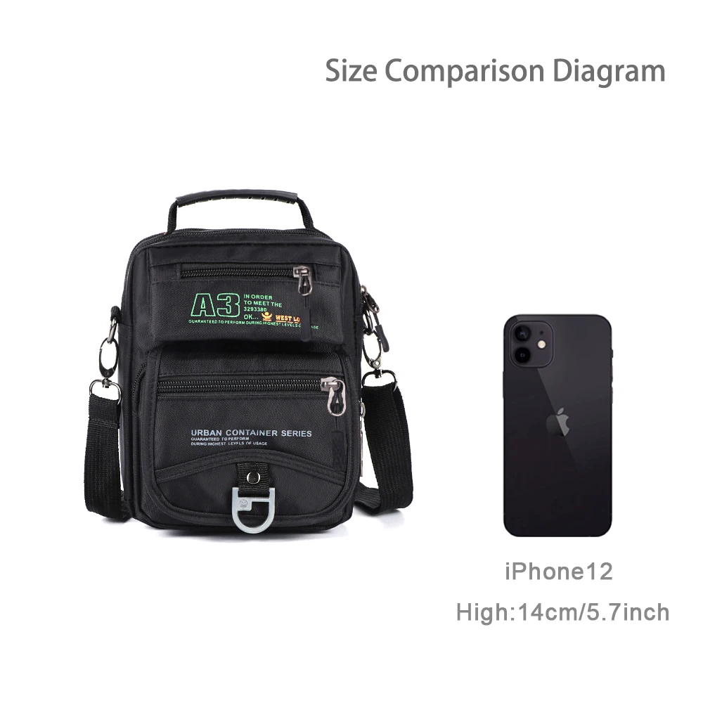 Taktische Männer Messenger Nylon Tasche Outdoor Armee Multifunktions Reisetasche Wasserdichte Telefon Schulter Military Umhängetaschen 3705 – Detail 12