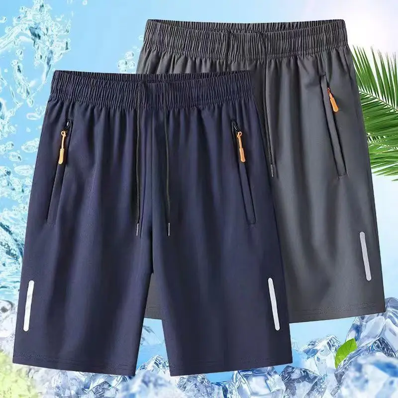 

Casual Loose Men's Shorts Thin Beach Style Summer Quick Dry Sports Pants Teenager Fashionable Polyester Spandex Blend