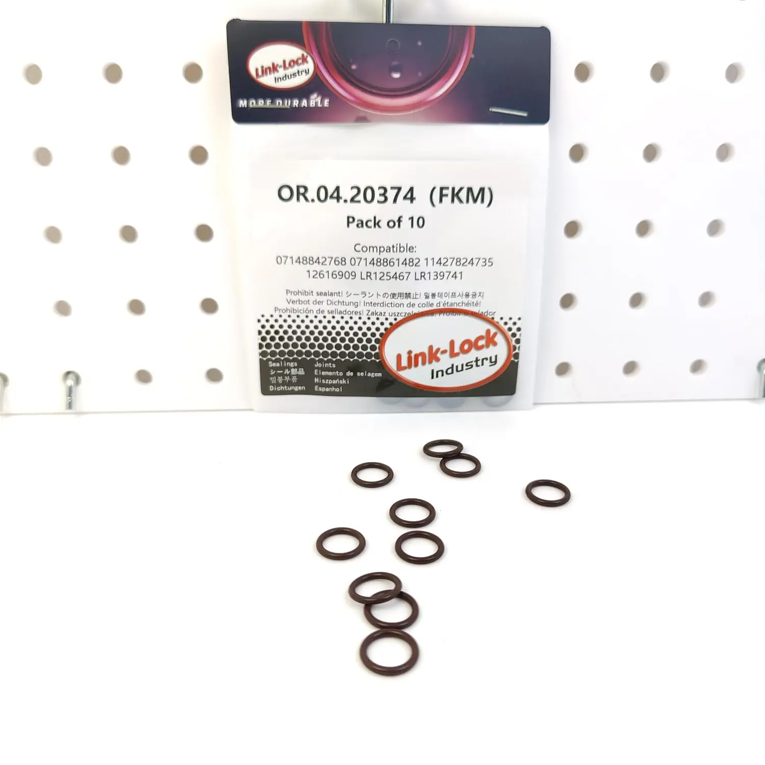 LINK-LOCK 10PCS OR.04.20374 FKM Viton Sealing O-Ring Kit of Water Connector / Charger 07148842768 07148861482 11427824735 126169