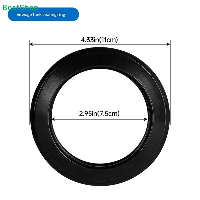 ★Cassette Toilet Lip Seal Leak Proof Odor Free Universal Rubber Gasket Replacement For RV Portable Toilet
