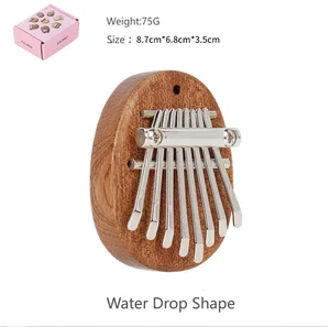 8 Key Mini Wooden Kalimba High Quality Exquisite Finger Thumb Piano Marimba Musical Good Accessory Pendant Gift