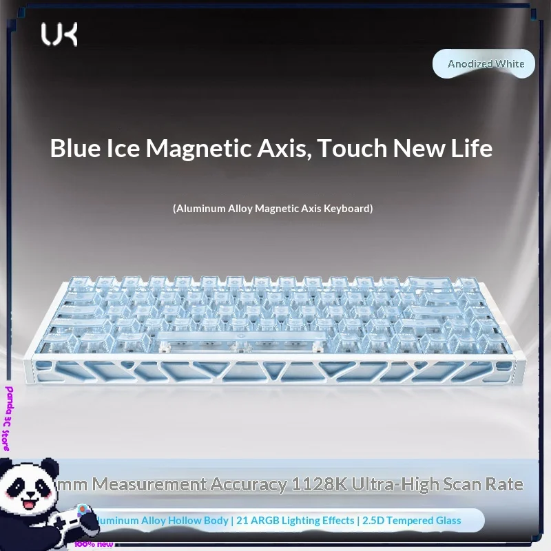 UK68 Ultra Magnetic Keyboard Hollow Aluminum 8K RT0.01 ARGB High Performance Hot swappable Esports Keyboard PC Accessories