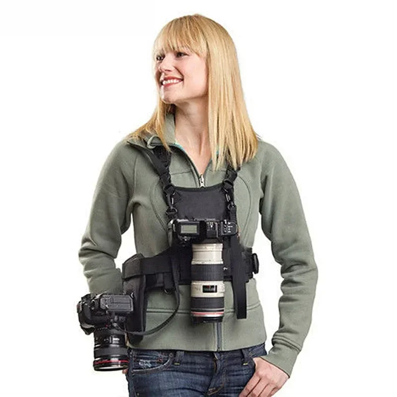 SLR camera dual strap, suitable for Canon shoulder strap vest waist hanging