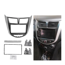 7Inch 2 Din Car Dashboard Frame Radio Fascia MP5 Adapter Panel for Hyundai I-25 / Accent / Solaris / VERNA 2010+
