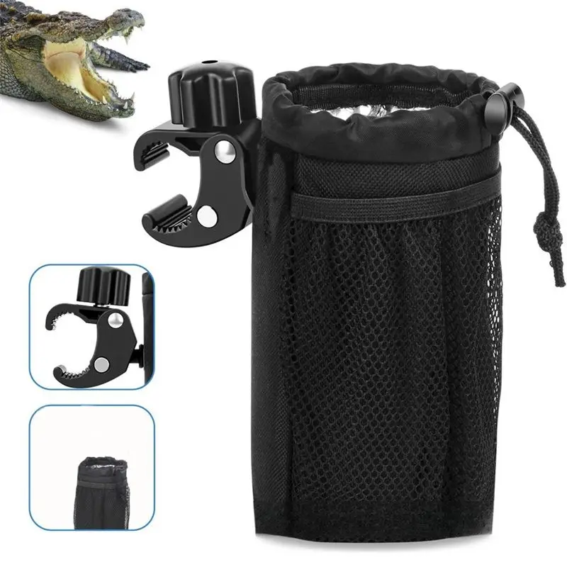 Multi-Purpose Motorcycle Cup Holder, Oxford Cloth Motorcycle Drink Holder, Water Bottle Holder For ATV/UTV, Scooters, Bicycles