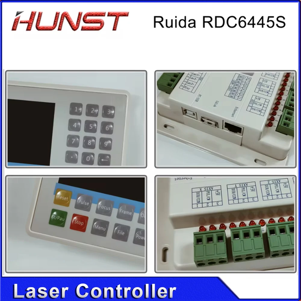 HUNST Ruida RDC6445G Karta sterowania laserem CO2 Płyta główna do systemu sterowania maszyną do cięcia laserowego CNC RDC6445S