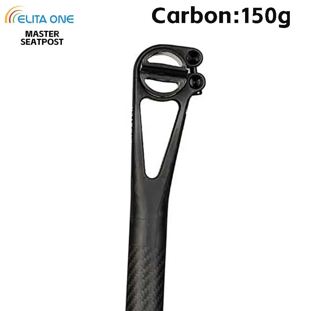 

Elitaone Carbon fiber Bicycle Seat post Setback 5mm MTB/Road Bike Available in 25.4/27.2/30.9/31.6mm SizesMaster Series Carbon