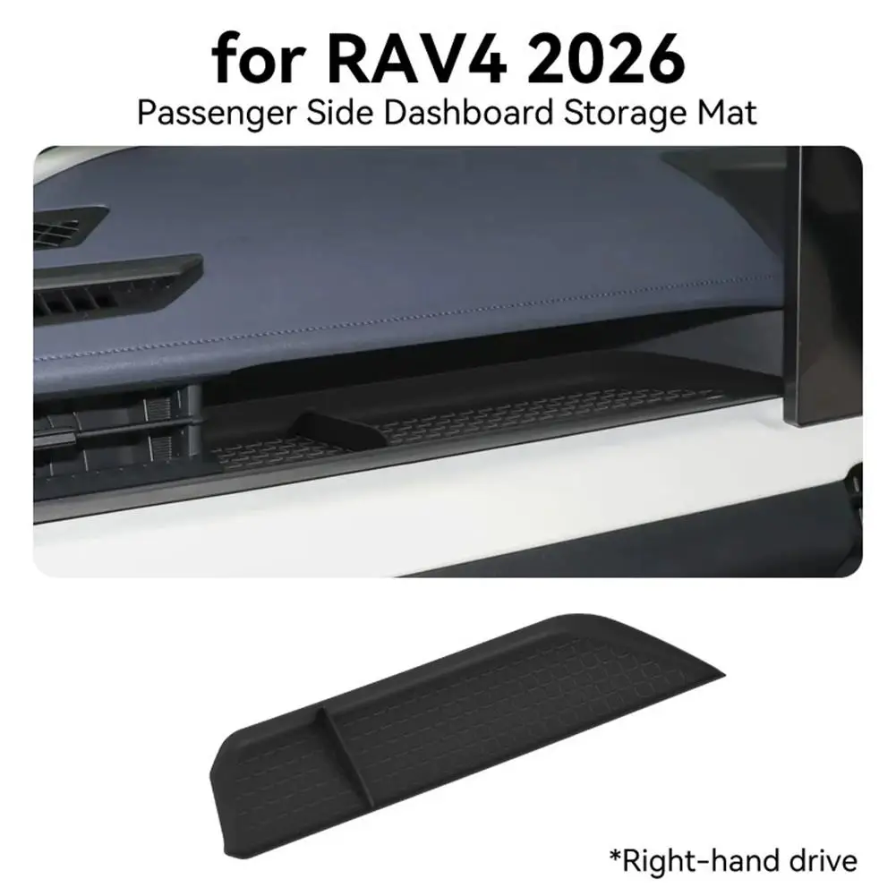 

Dashboard Storage Box For 2026 Passenger Side Organizer Tray Anti-slip Mat Accessories Q8h3
