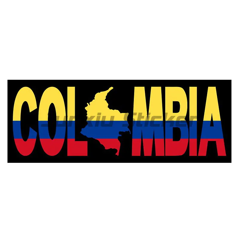 Colombia National Flag Medellin Stamp Seal Sticker Decal for Car Laptop Tablet Fridge Door Decals Stickers