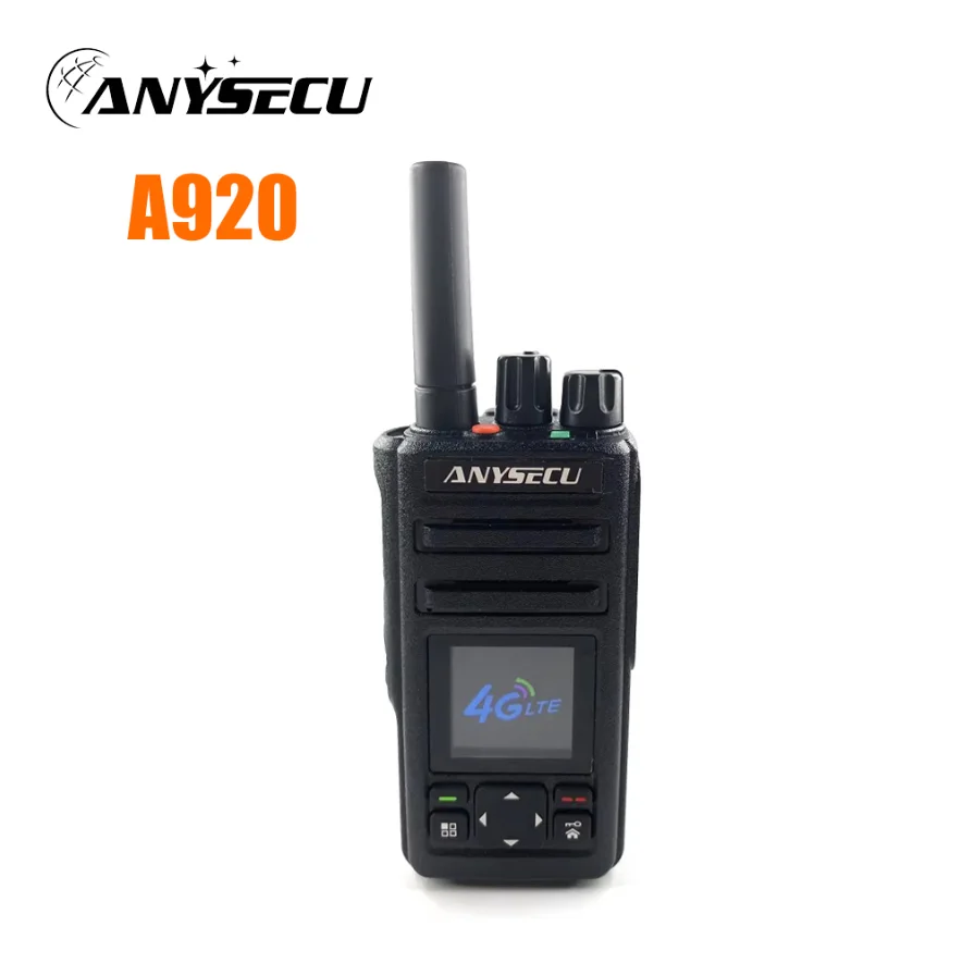 Wireless walkie talkie ANYSECU A920 Professional 4G LTE Radio radio transmitter WIFI Network POC PTT Radio REAL PTT LAUPTT