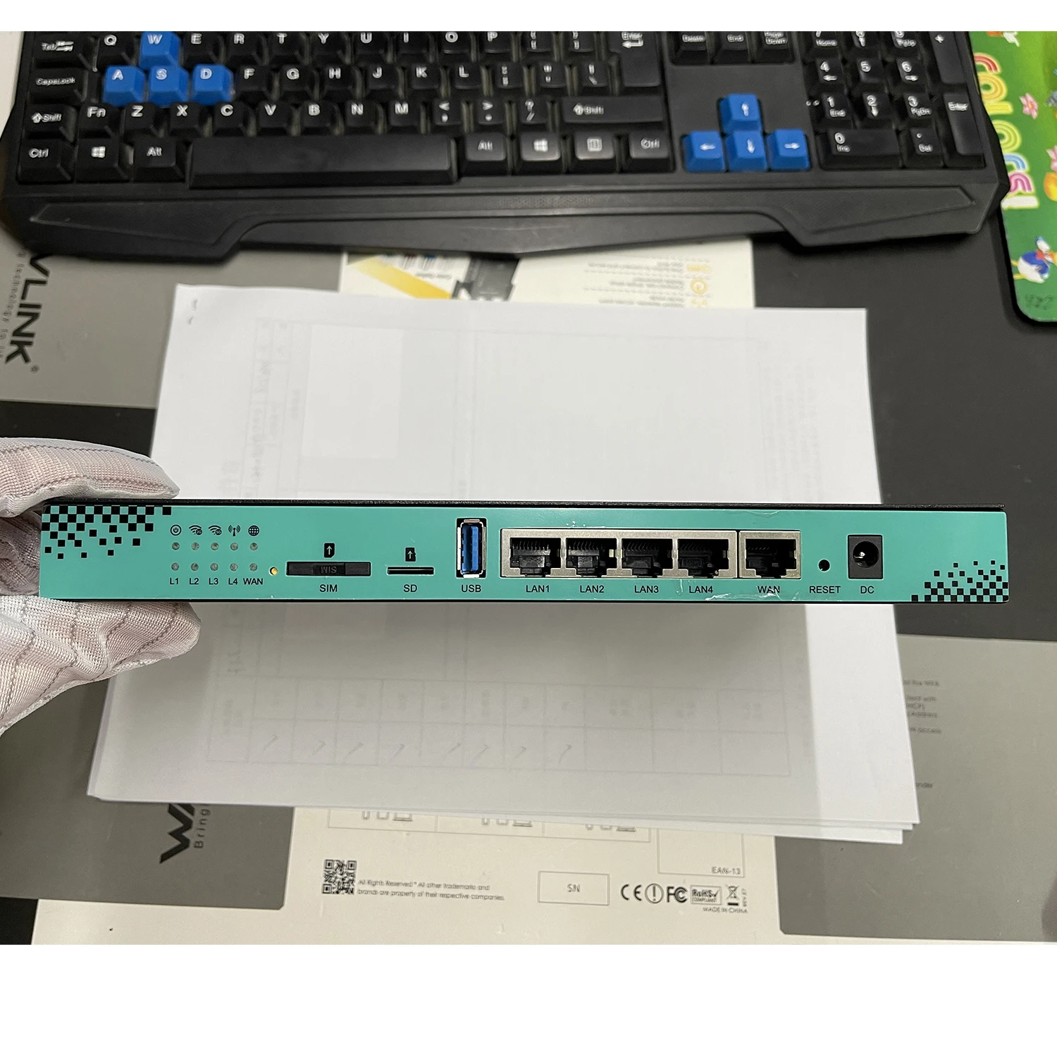 Zbtlink Router 4G 5G 1200Mbps Wifi bezprzewodowy dwuzakresowy 4*1000M LAN 16MB 256MB Openwrt 2.4Ghz 5Ghz 6 * antena dla 64 użytkownika