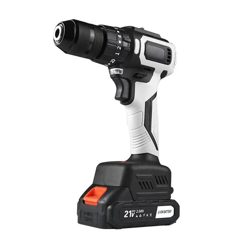 LYUWO pistol drill, multi-functional rechargeable lithium-ion battery powered hand drill, cordless electric drill