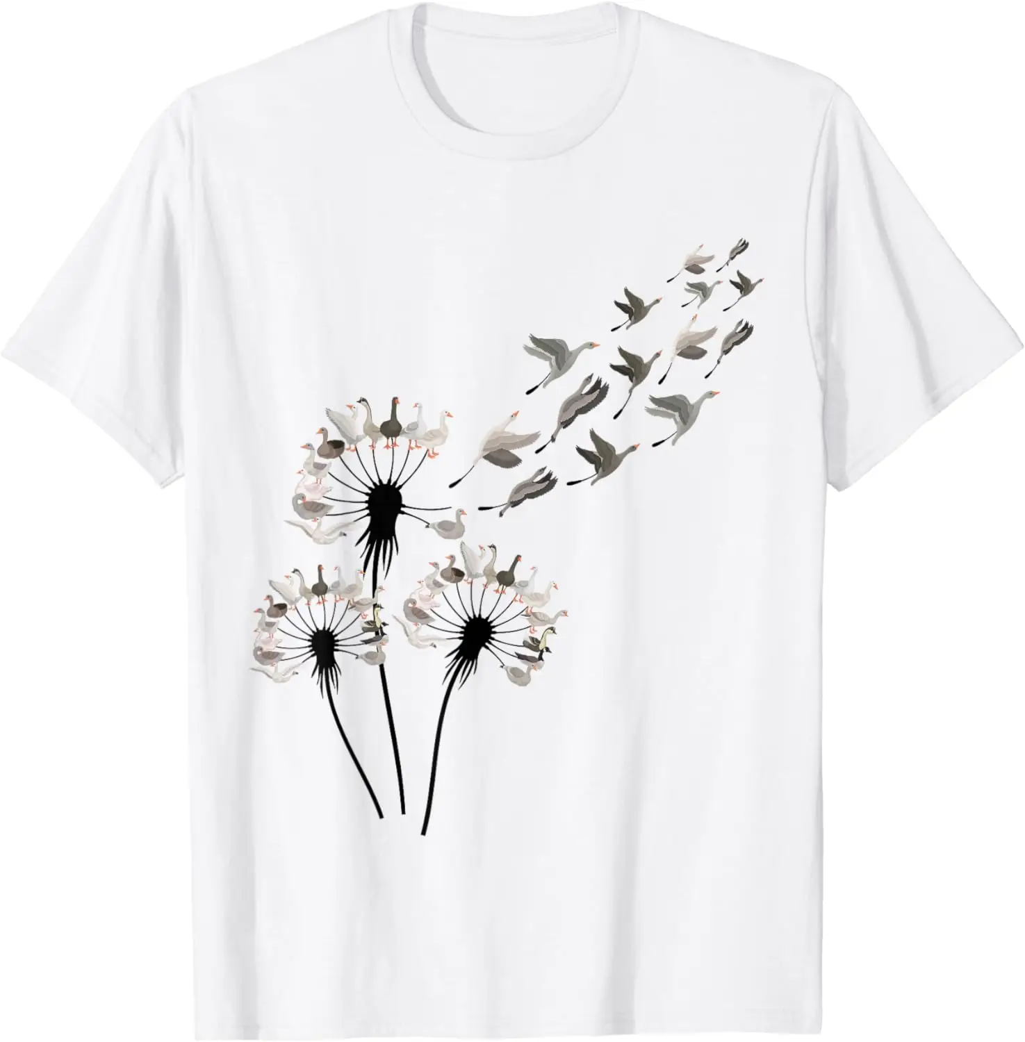 2024 New Trend Flower Dandelion Shirt for Goose Lovers Lovers T-shirt