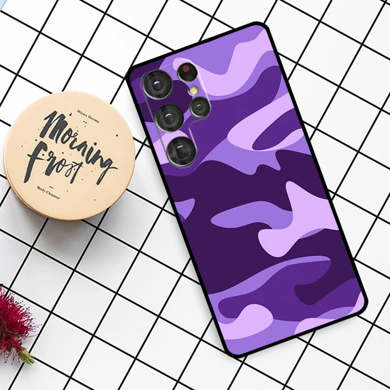 เคสลายพรางเสือดาว สำหรับ Samsung Galaxy S21 S22 S23 S24 S25 Ultra S9 S10 S25 Plus S25 FE S20 FE