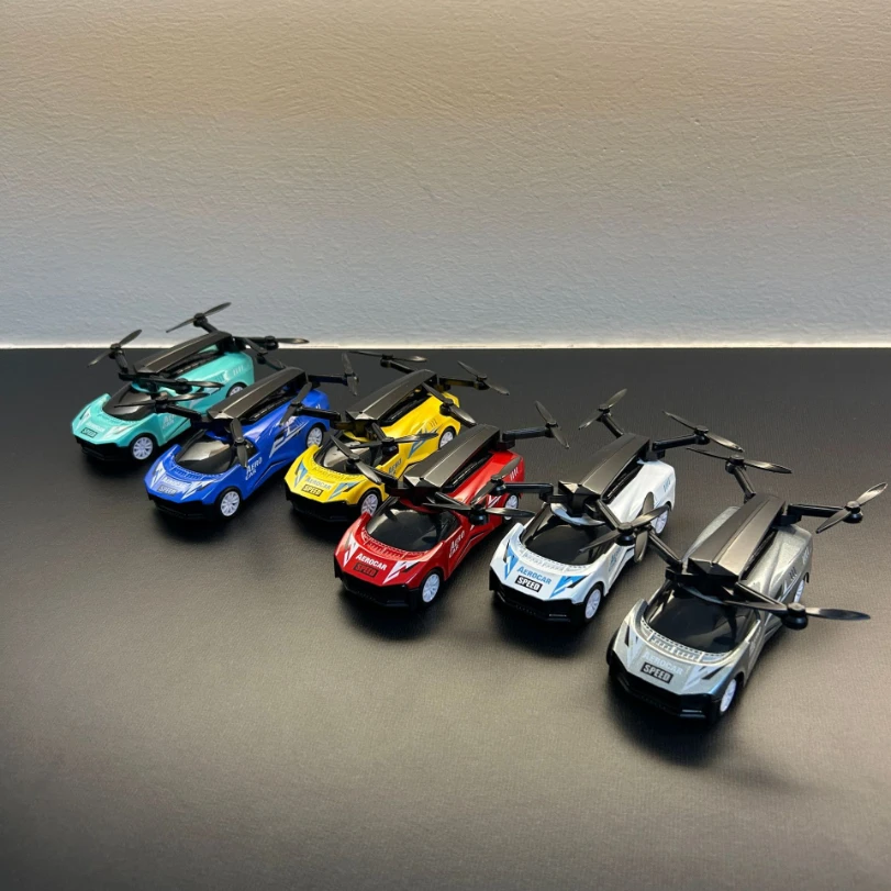 New Energy Alloy Car Model Creative Aircraft Car Alloy Flying Power Car Concept Car Boy Gift
