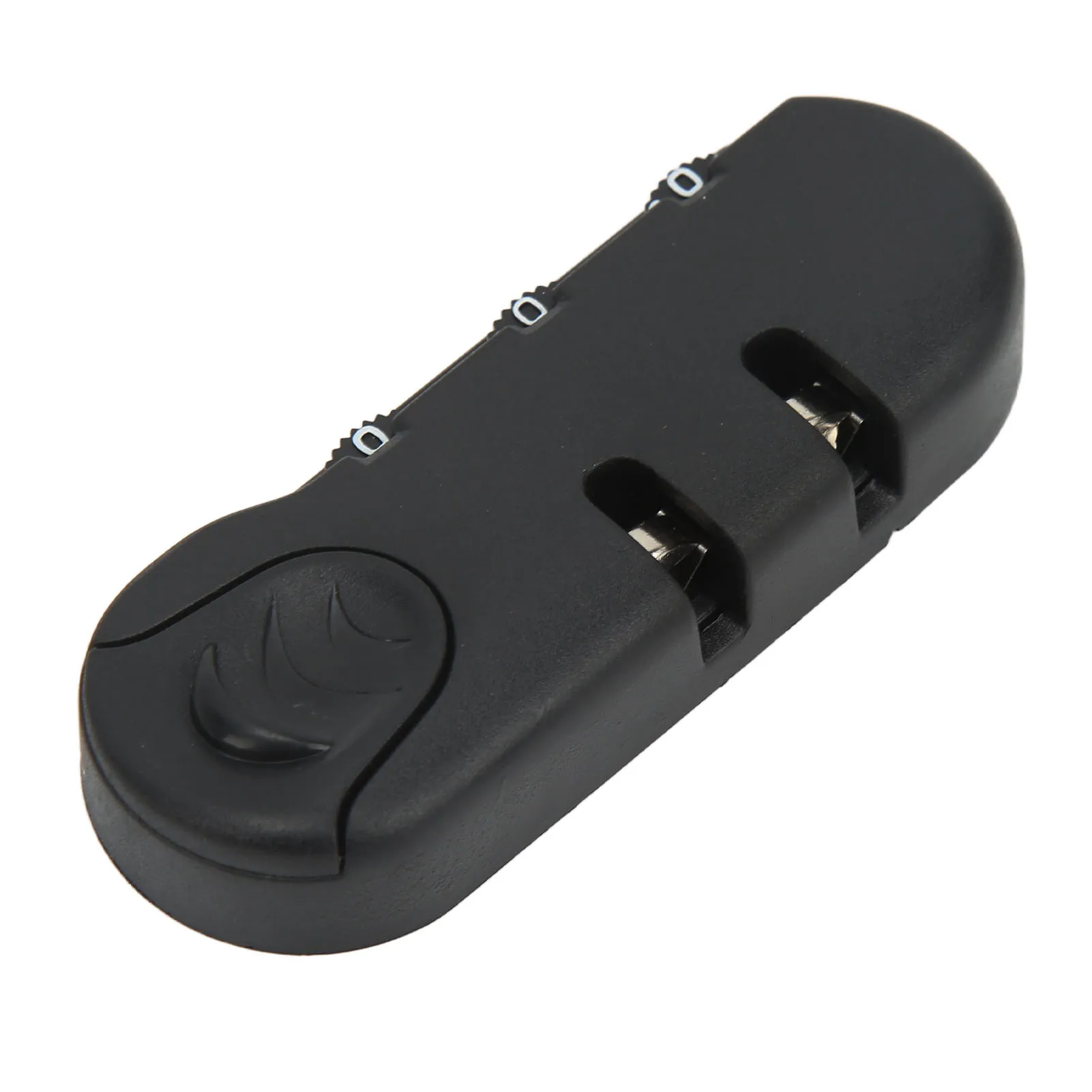 قفل الأمتعة 3 أرقام سبائك الزنك قفل الصيد البلاستيك متجمد مظهر أسود حقيبة كلمة السر قفل الأمن #3