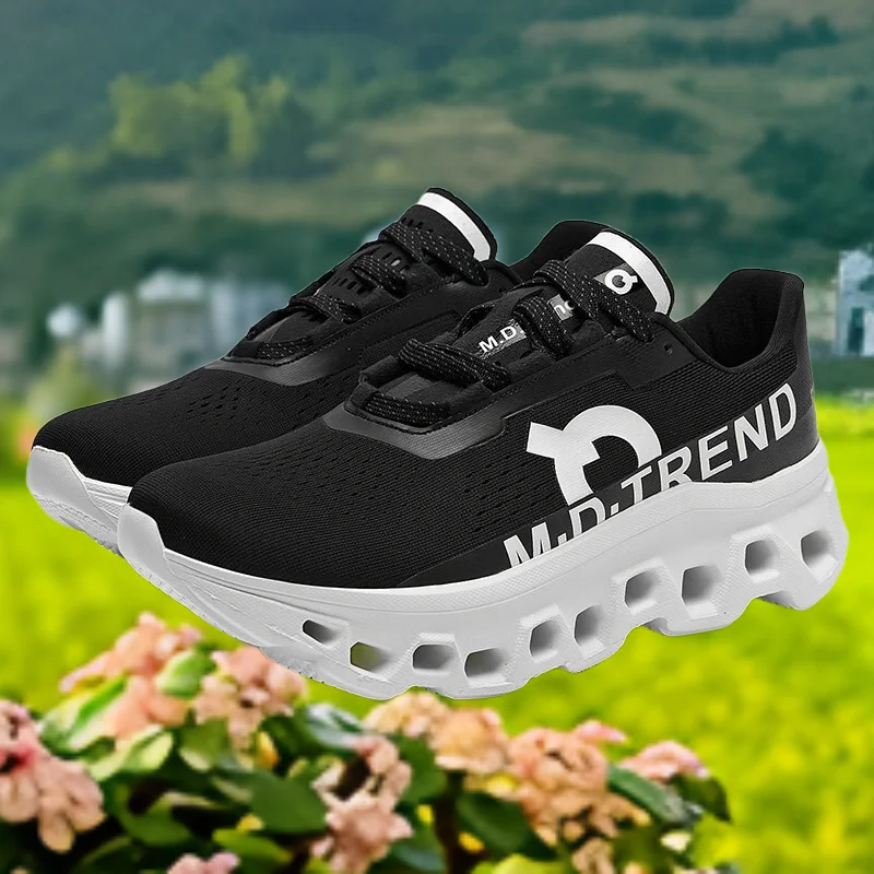 

Couple sports shoes, fashionable and versatile running shoes, sports and casual shoes, retro thick soled running shoes