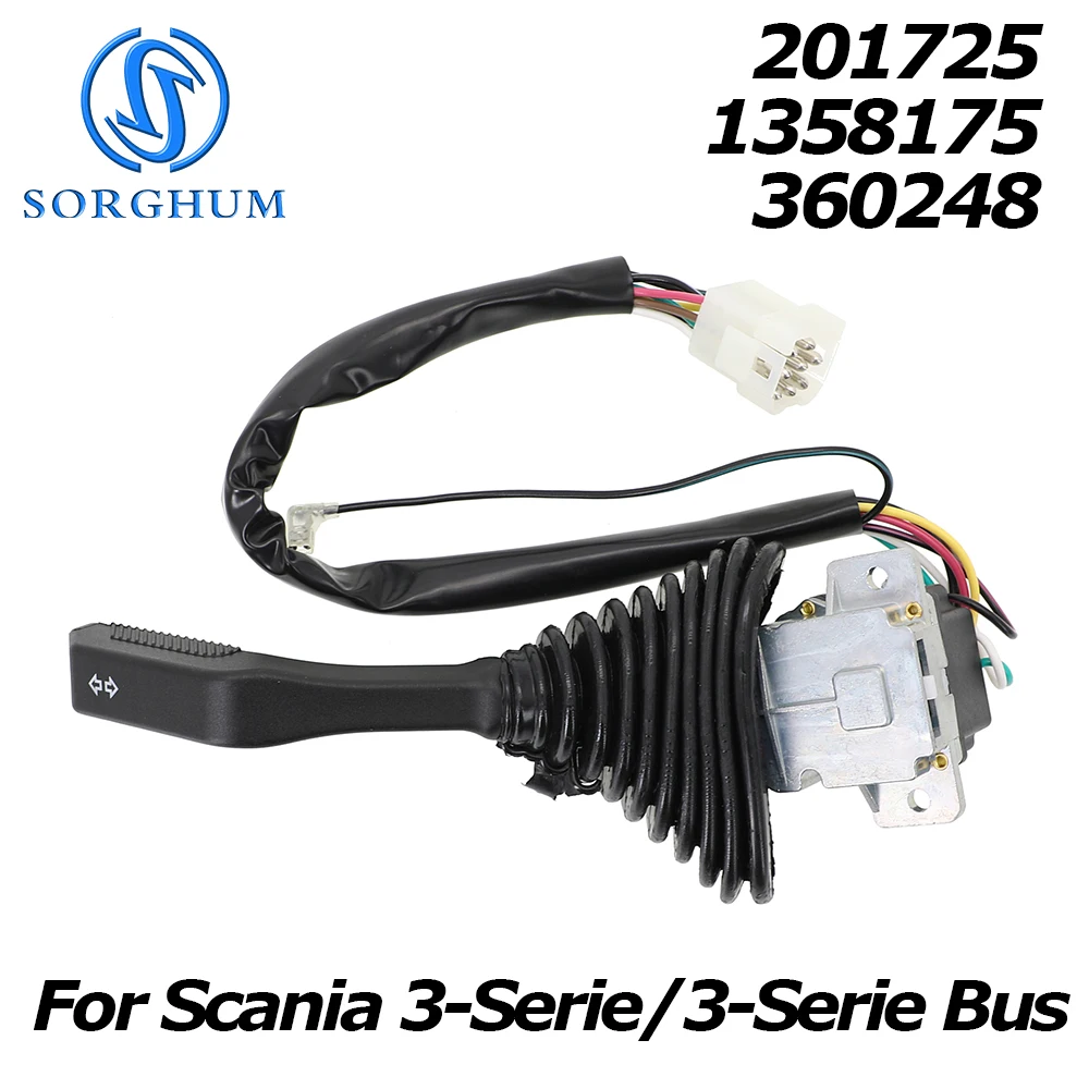 For Scania 3-Serie Bus P F K 93 L N Turn Signal Steering Column Stalk Multi-function Combination Switch 201725 1358175 360248