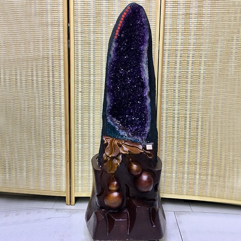 Natural high-grade amethyst cave ornament