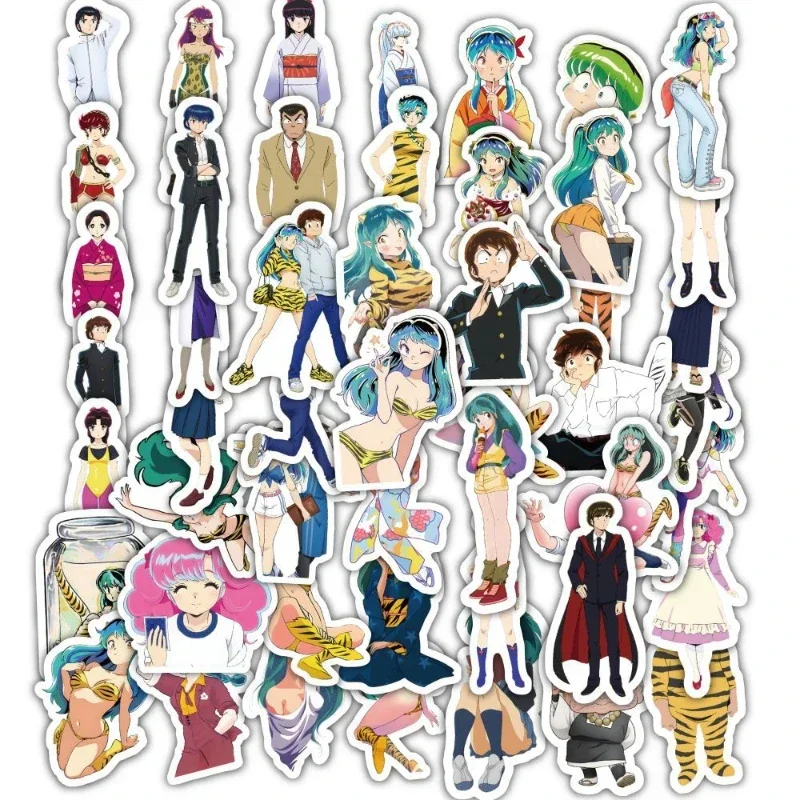 60/30/10PCS Lum Invader Ataru Moroboshi Popular Anime Stickers Notebook Mobile Tablet Skateboard Decoration Waterproof Stickers