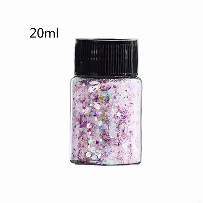 C1Fe hình hỗn hợp sequins uv gel đánh bóng bột lấp lánh tự làm bùa long lanh long lanh