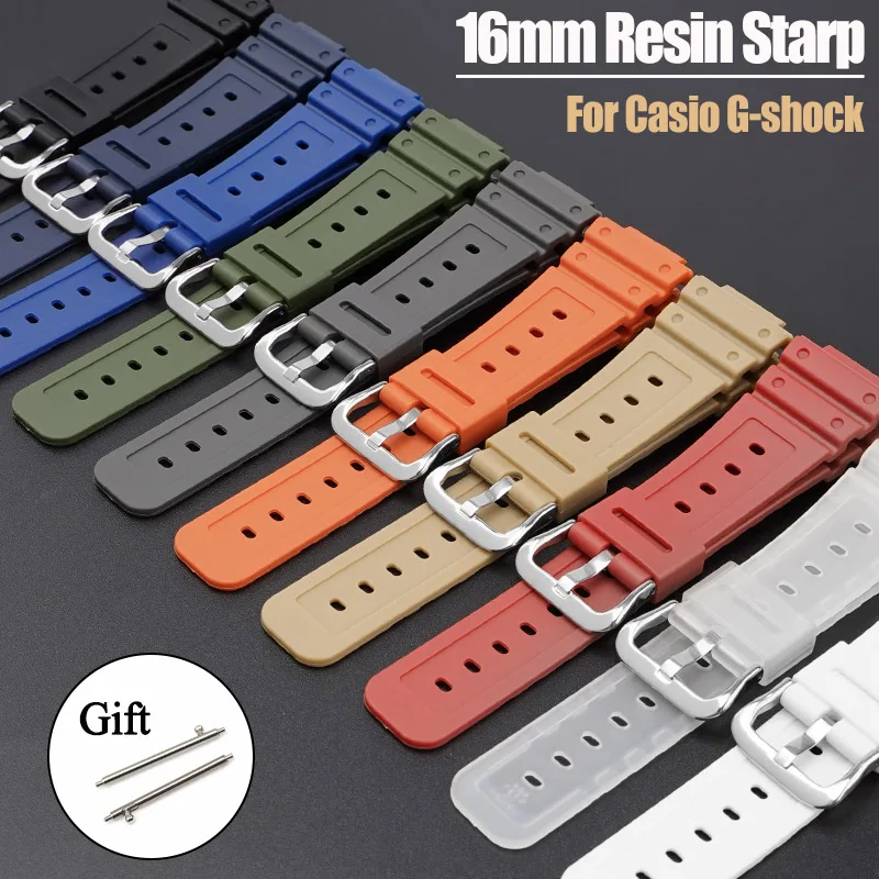 16mm quick-release resin watch Strap for Casio G SHOCK GA-2100 2110 Watchband Sport Bracelet Replace Accessories Wristband
