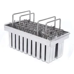Stainless Steel Ice Lolly Molds Kit Ice Pop Lolly Ice Cream Stick Holder + Cleaning Brush