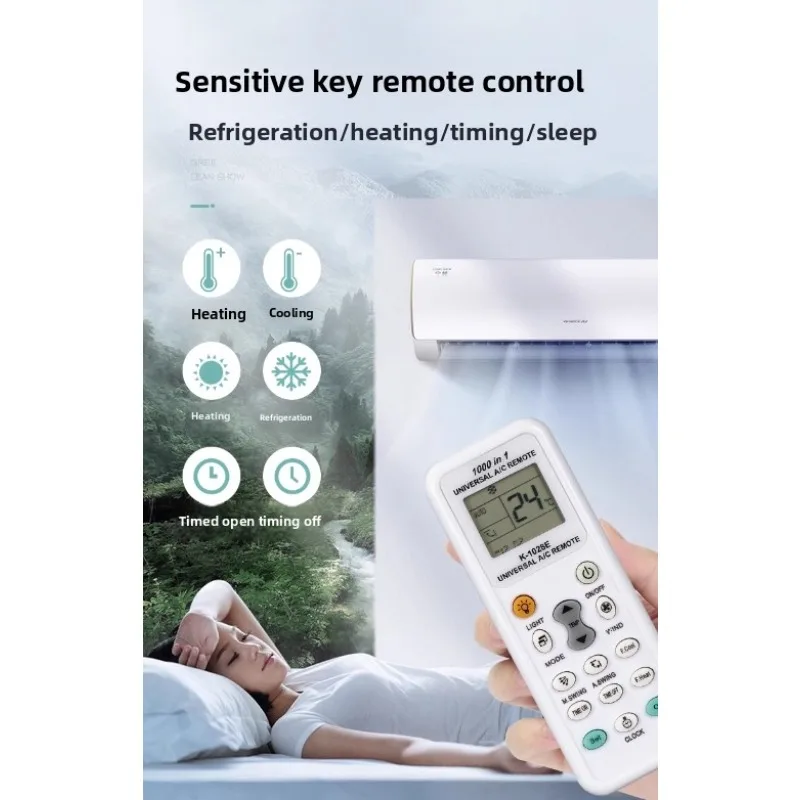 K-1028V versione inglese, telecomando universale per condizionatore d'aria a infrarossi