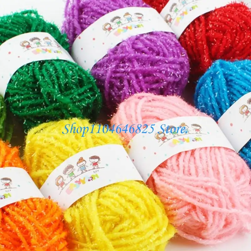 12 Colors Hand Knitting Yarn Colorful Yarn Soft Yarn 4ply Crochet Yarn Knitting Accessories for Sweaters Hat Socks