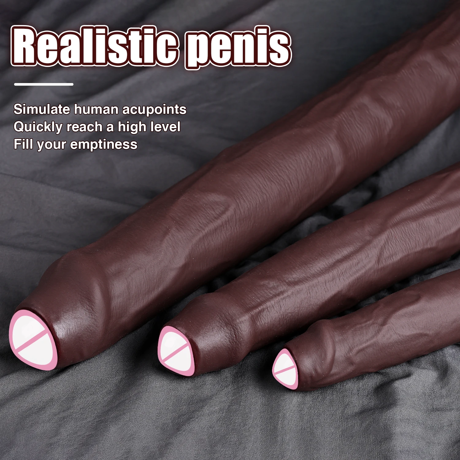 Extra Long Realistic Dildos Deep Sexual Climax P-Spot G-Spot Stimulator Vagina Anal Massager Long Penis Sex Toys for Women Men view 3