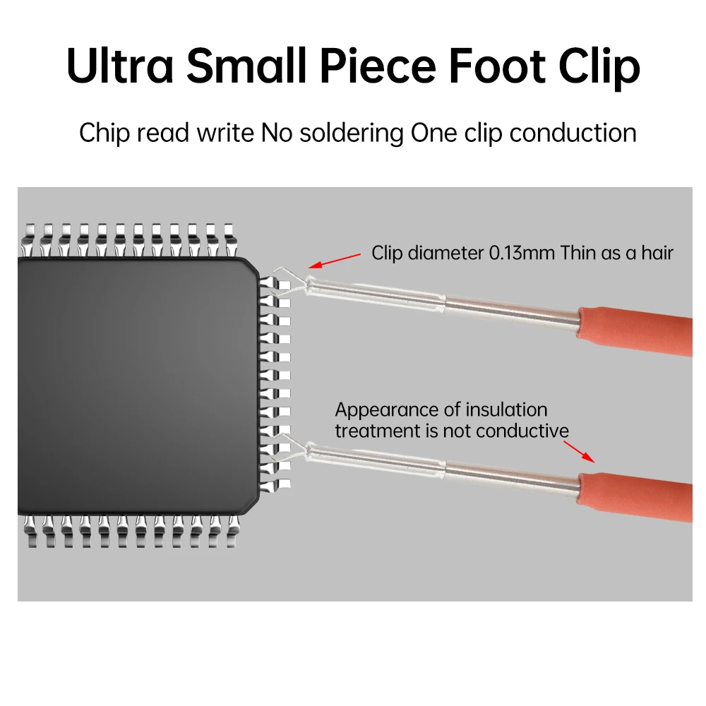 10X Универсальный чип micro IC Clamp SOP SOIC TSOP MSOP SSOP SOP8 SMD IC Test Clip Pin Socket Adpter Programmer для логического анализатора