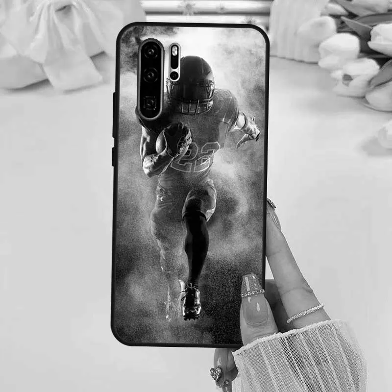 American Football Sport Case For Huawei Nova Y90 Y70 Y61 Y60 5T Nova 9 10 SE 3i 7i 8i 11i P40 P30 Lite P60 Pro Case