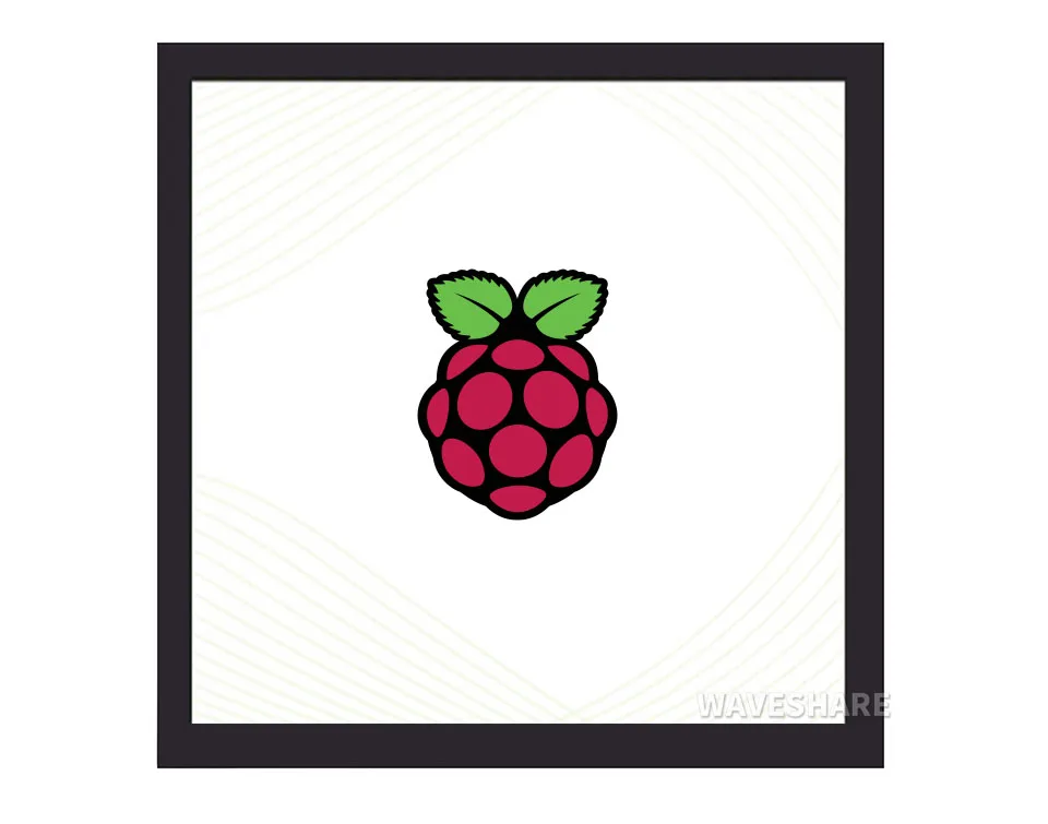 Waveshare 4inch Square Capacitive Touch Screen LCD (C) for Raspberry Pi, 720×720, DPI, IPS, Toughened Glass Cover, Low Power