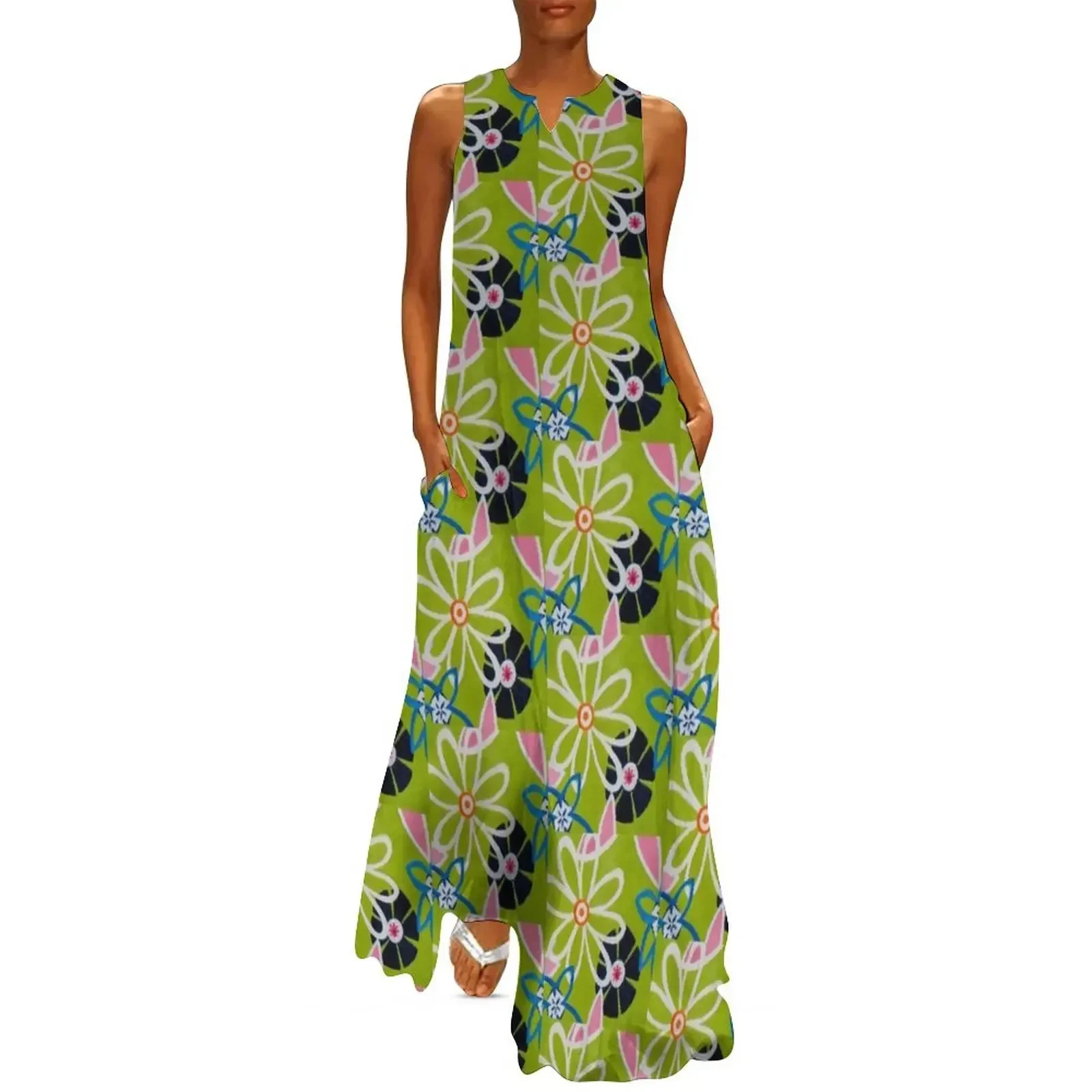 

Swinging Flowers Long Dress luxury dress dress dresses Prom gown