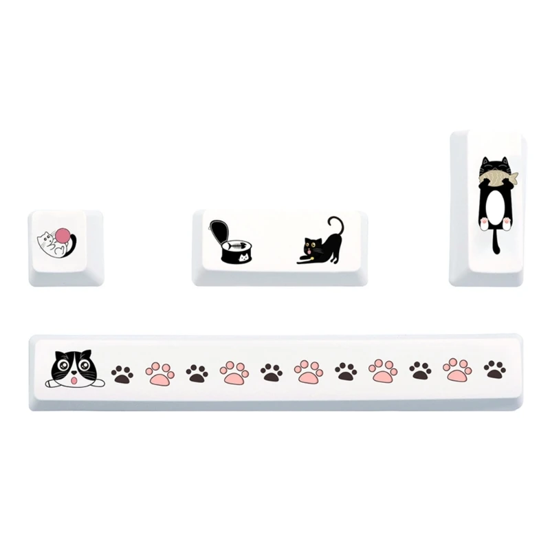 Колпачки для клавиш, набор из 4 предметов, индивидуальный колпачок для клавиш из ПБТ, колпачок для клавиш 6,25u, пробел,