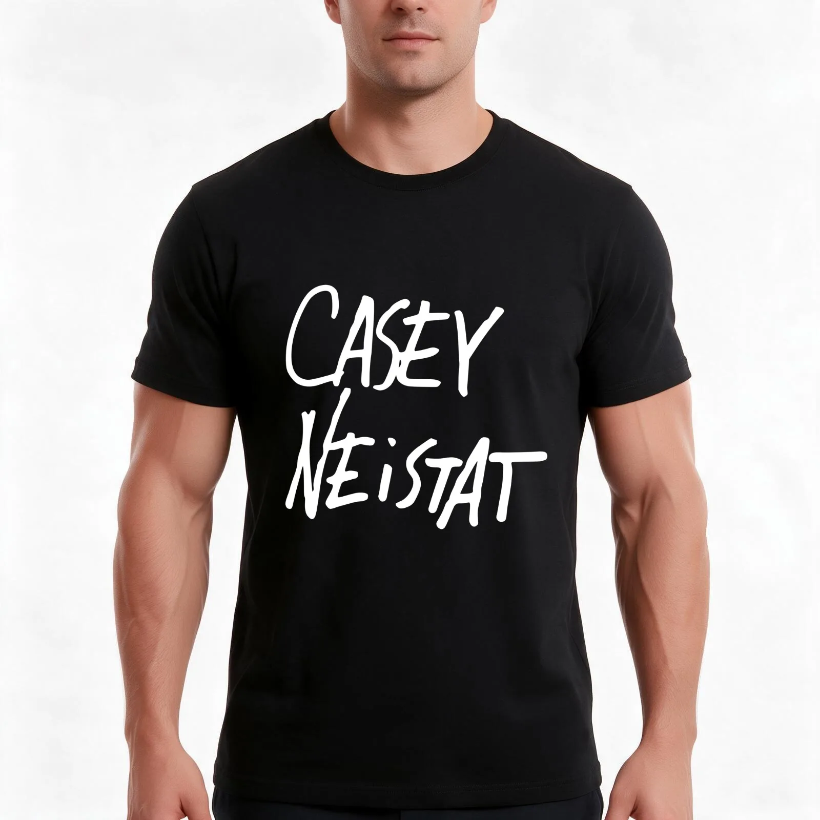 Casey Neistat HD Logo T-Shirt Summer Casual Cotton Tee Oversized Streetwear Tops Vintage Graphic Print Unisex Men Women