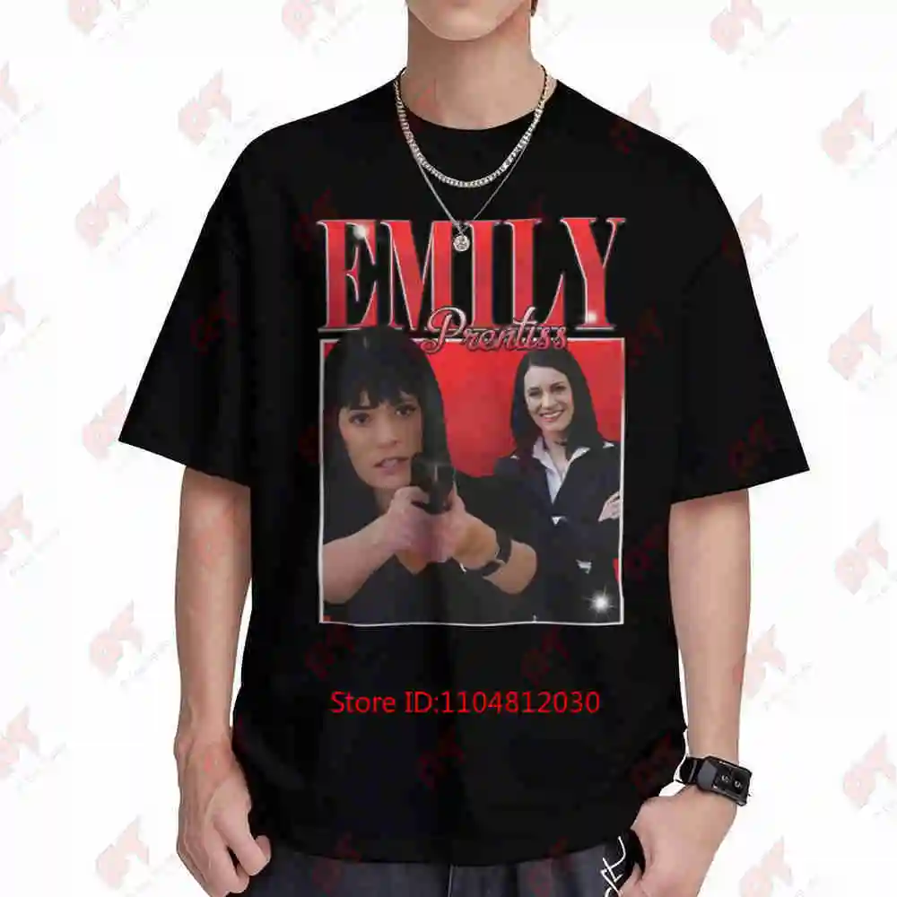 Emily Prentiss Criminal Minds Paget Brewster Vintage 90s Rap Short Sleeve Tee 100% Cotton T-Shirt