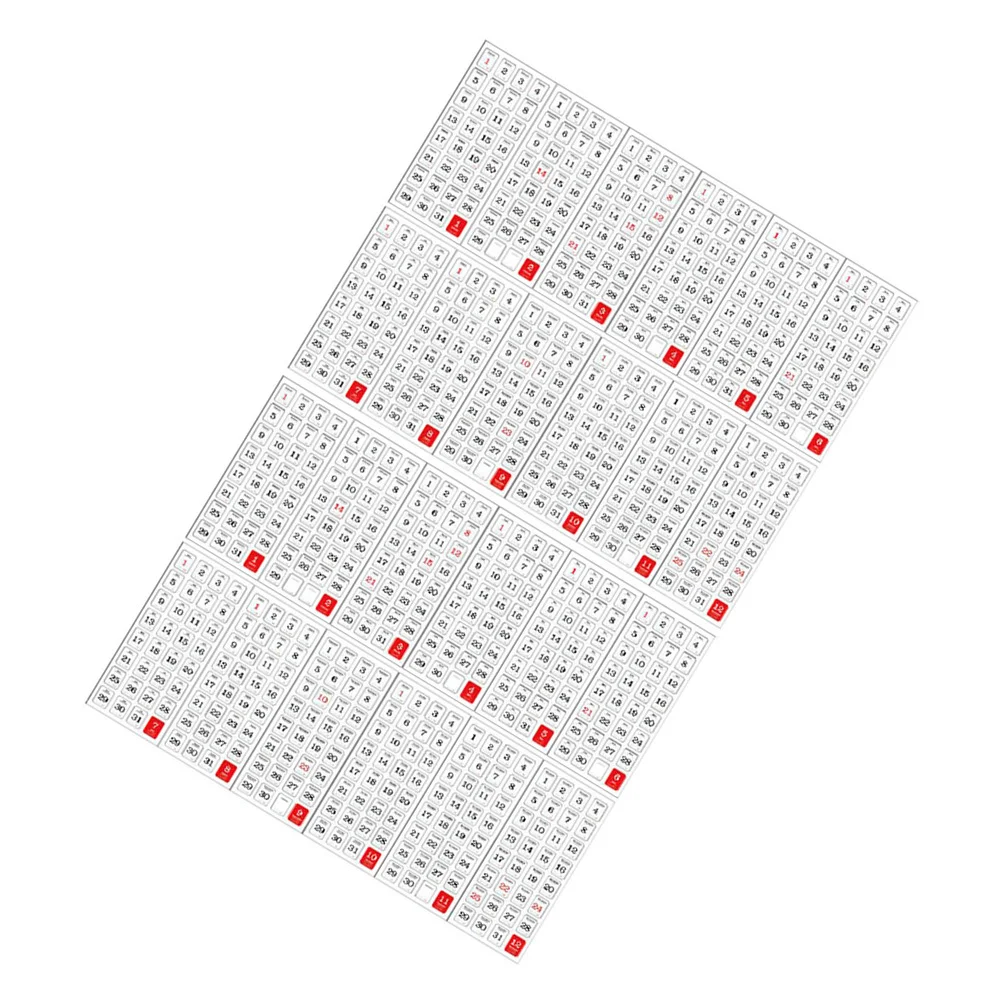 

2pcs Calendar Page Tabs Self Adhesive Stickers For Notebook Diary Planner Monthly Calendar Reminder Label Stickers