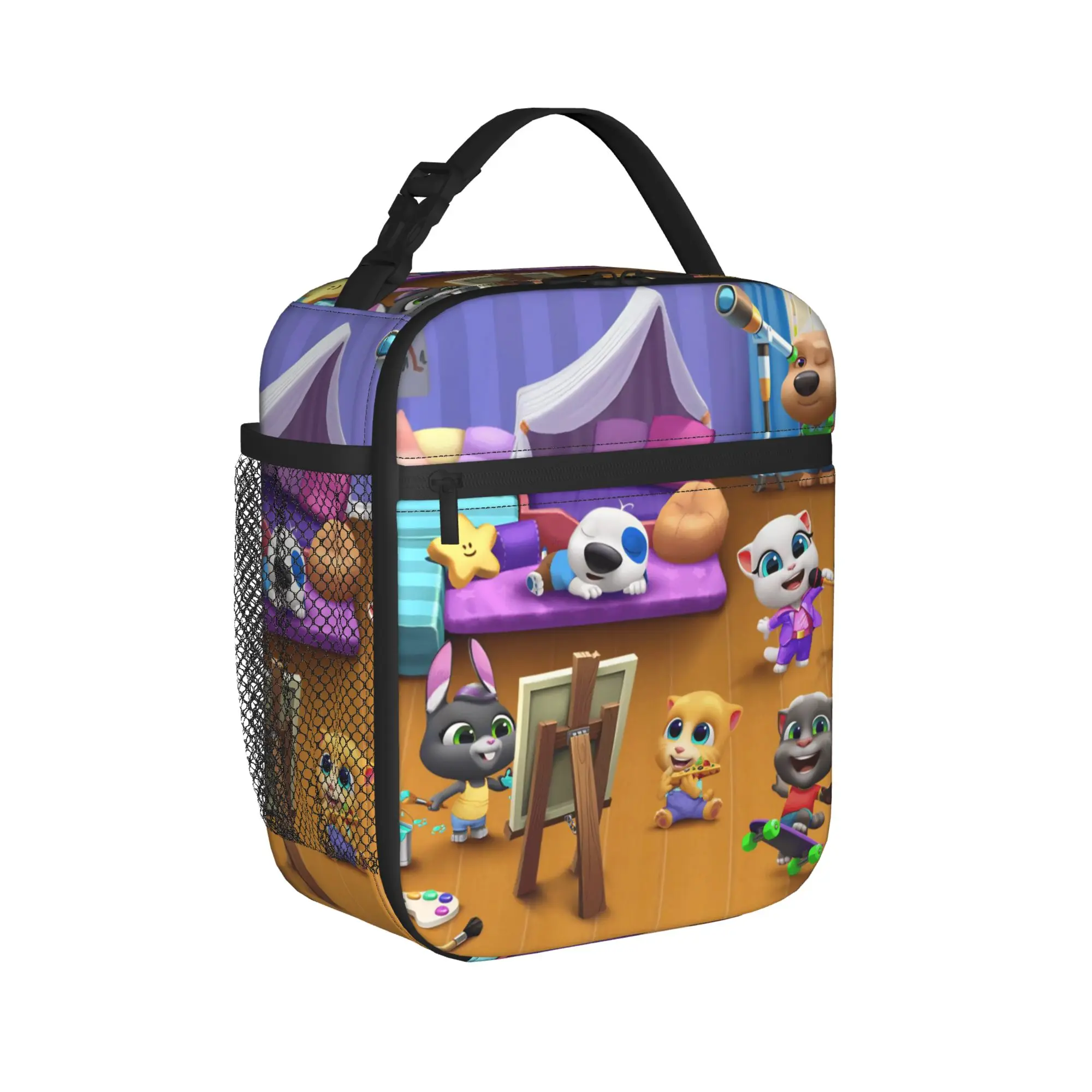 T-Talking T-Tom And F-Friends Insulated Lunch Bag Men Women  Food Container Bags Portable Cooler Thermal Lunch Boxes For Picnic