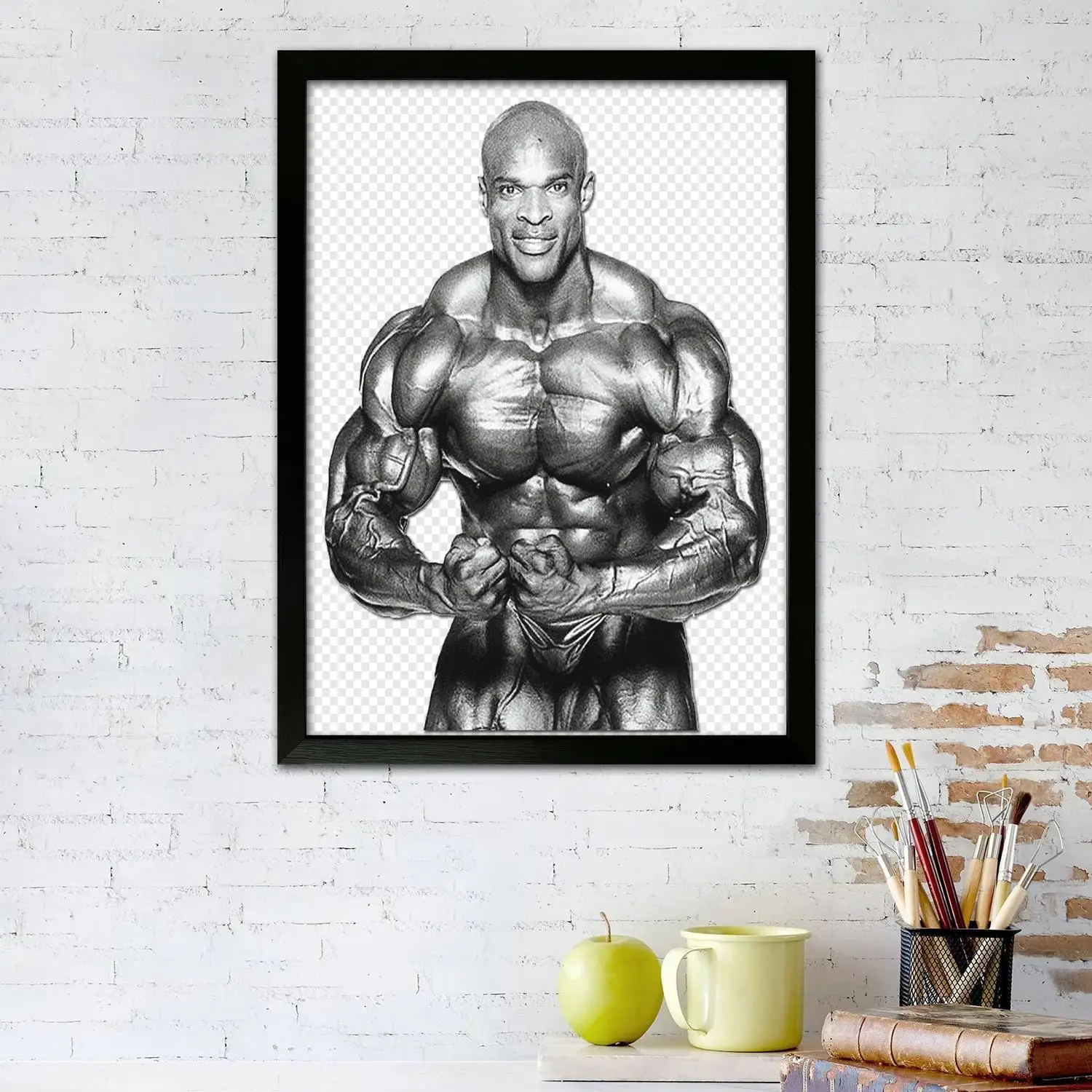 bodybuilding Canvas Art Poster and Wall Art, Picture Print, Modern Family Bedroom Decor,Decorative painting