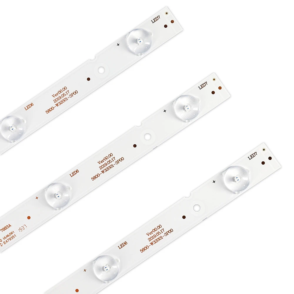 New 6 PCS/lot LED Backlight Strip 5800-W32001-3P00 05-20024A-04A for LC320DXJ-SFA2 32HX4003 7LED 607mm