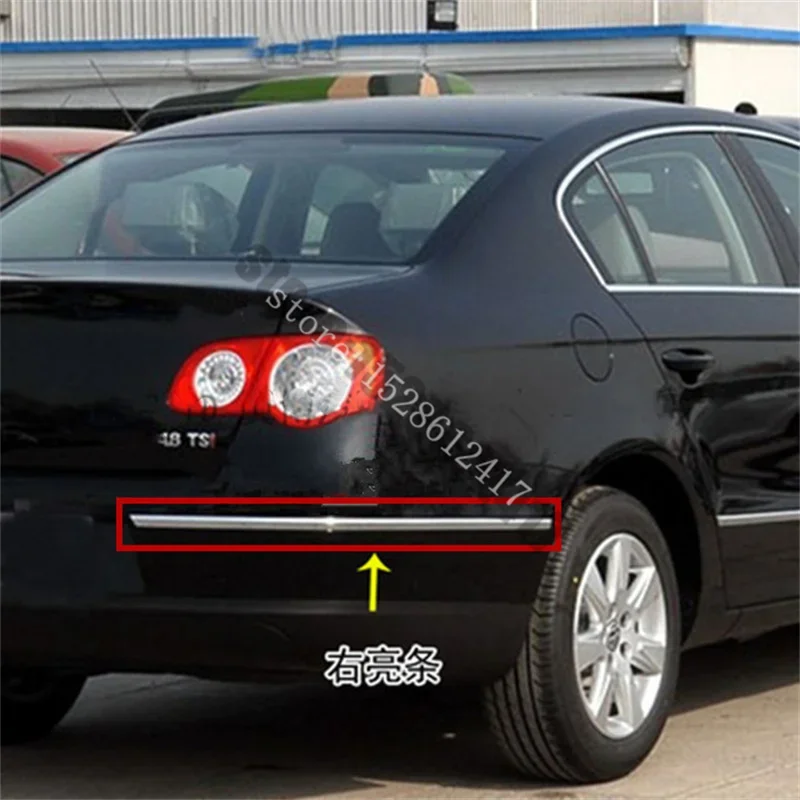 

Хромированная накладка на задний бампер для VW Volkswagen Passat B6 2006 -2011 ABS, хромированная накладка, защитная полоса, полоса для края двери, автомобильные аксессуары