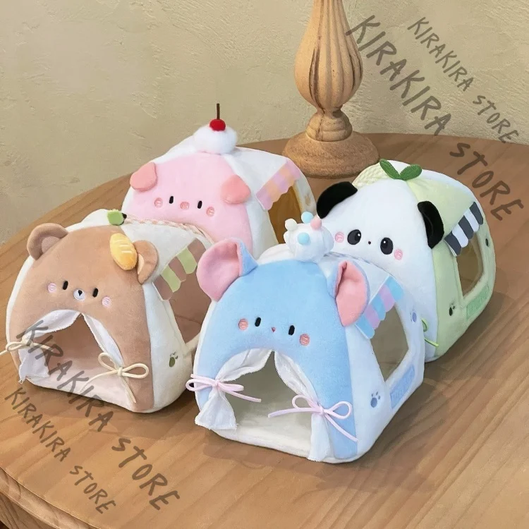 

10cm Animal Mini Cake Tent Series Cosplay Outfit Mascot Cotton Panda Maumet Clothes Clothing Suit High Quality Ornaments Set