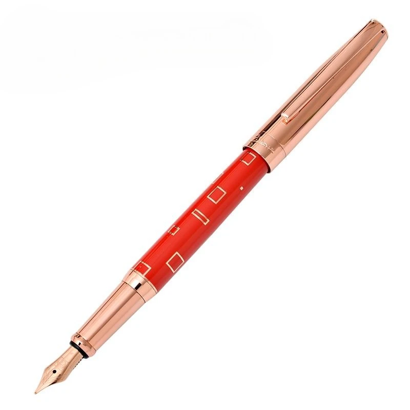 

Pimio 755 Red Colors Fountain Pen Black Gold/Silver Blade Nib F 0.5 Calligraphy Pen Smooth Writing Popular Ink Pens Best Seller