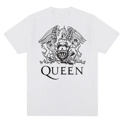 Cotton T-shirt Queen Rock Music Band Graphic Printed Summer T Shirt Fashion Men Women Short Sleeve Tees Streetwear Clothing