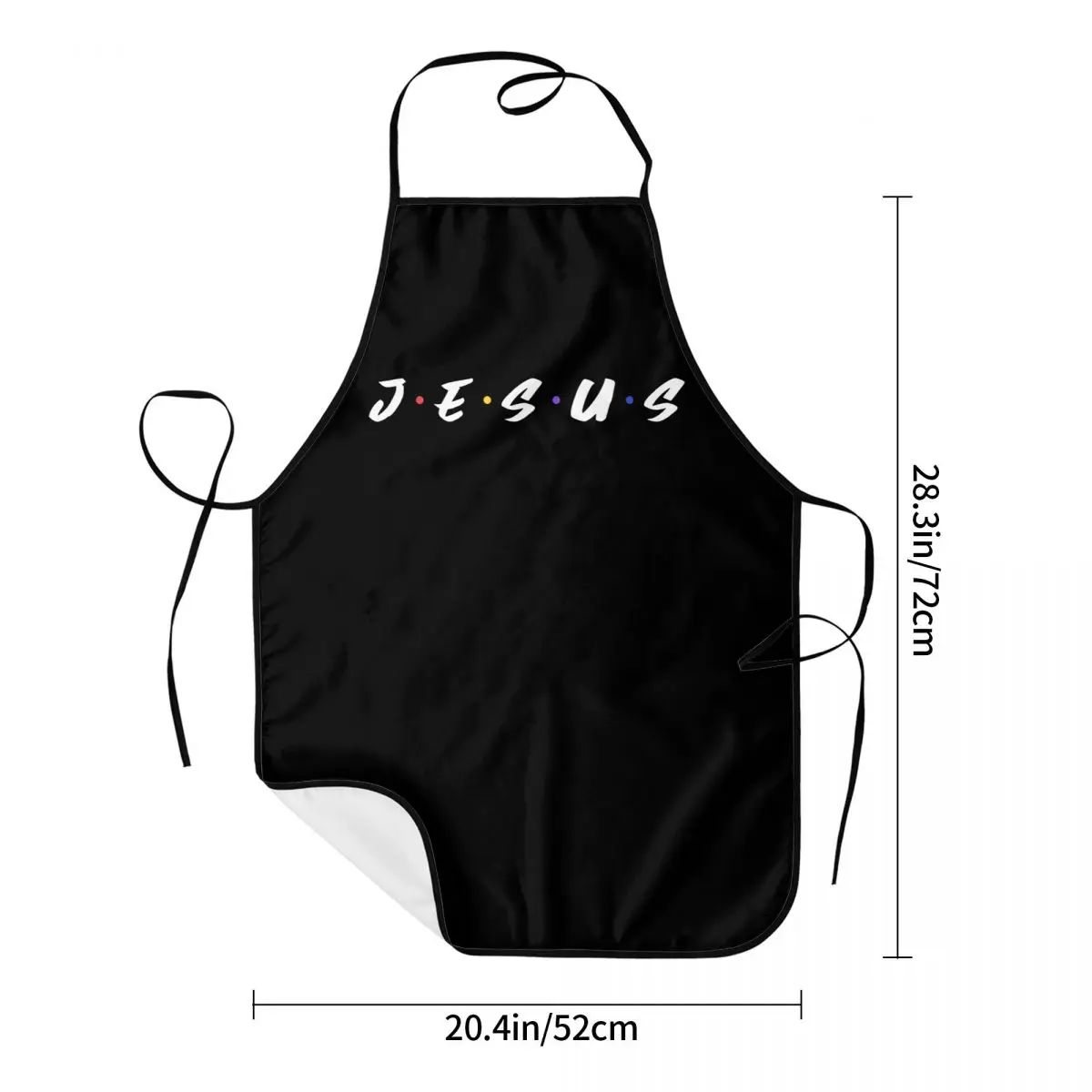 Custom Funny Jesus Christian Bib Apron Men Women Unisex  Chef Religious Faith Tablier Cuisine for Cooking Baking Gardening