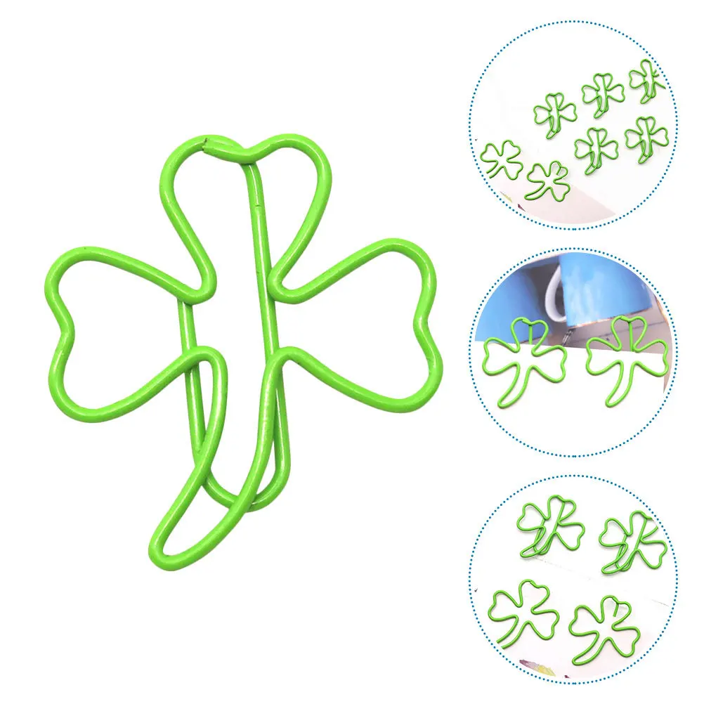 

30Pcs Green Office Paper Clips Decorative Leaf Shaped File Clips Creative Bookmarks for School Home Document Folder Accessories