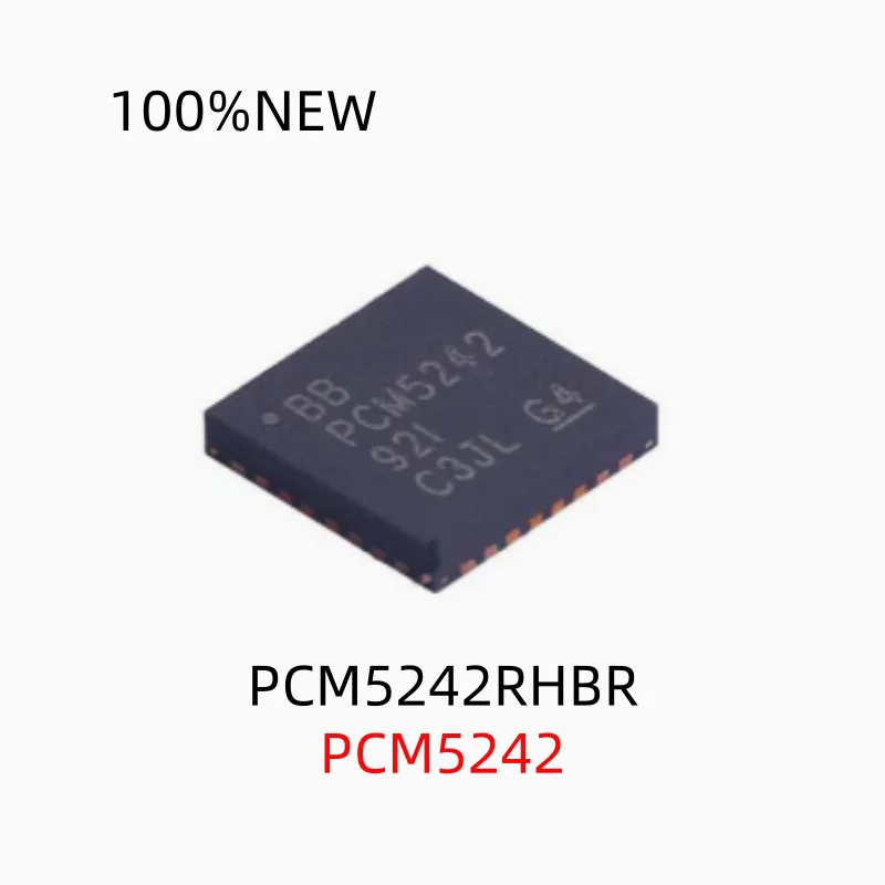 (5Pcs) 100% New Pcm5242Rhbr Pcm5242 Vqfn-32 Audio Stereo Digital to Analog Converter Dac Chip Ic